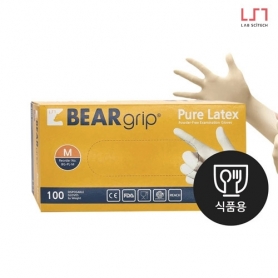 BEARgrip Pure Latex 일회용 라텍스 장갑 100pcs/pk(BG-PL)